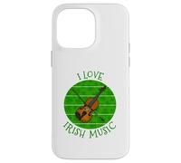 St Patrick's Day Violin, I Love Irish Music, Fiddle Player Case for iPhone 14 Pro Max