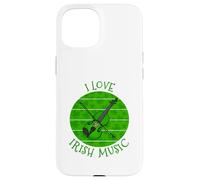St Patrick's Day Violin, I Love Irish Music, Violinist Case for iPhone 15