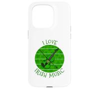 St Patrick's Day Violin, I Love Irish Music, Violinist Case for iPhone 15 Pro
