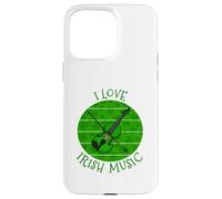 St Patrick's Day Violin, I Love Irish Music, Violinist Case for iPhone 15 Pro Max