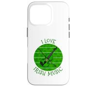 St Patrick's Day Violin, I Love Irish Music, Violinist Case for iPhone 16 Pro