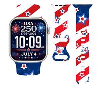 St. Patricks Day Watch Band Compatible with Apple Watch 38mm 40mm 41mm 42mm 44mm 45mm, Four Leaf Clover Shamrock Silicone Replacement Bands Wristbands Strap Compatible with All iWatch Series