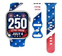 St. Patricks Day Watch Band Compatible with Apple Watch 38mm 40mm 41mm 42mm 44mm 45mm, Four Leaf Clover Shamrock Silicone Replacement Bands Wristbands Strap Compatible with All iWatch Series