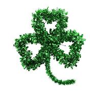 St Patricks Day Wreath Spring St Patricks Wreath For Front Door Green Garland Hanging Ornaments St Patricks Day Decorations for Home Indoor Outdoor Irish Party (Multicolor, One Size)