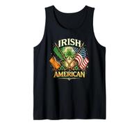 St Patricks Days Irish Heritage Shamrock Flag Parades Tank Top