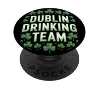 St Patricks Dublin Ireland Irish Drinking Team Shamrocks PopSockets Adhesive PopGrip