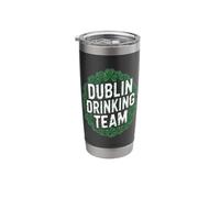 St Patricks Dublin Ireland Irish Drinking Team Shamrocks Stainless Steel Insulated Tumbler