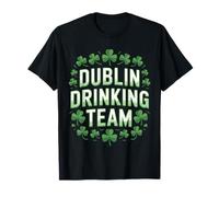 St Patricks Dublin Ireland Irish Drinking Team Shamrocks T-Shirt