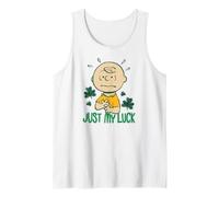 St. Patrick's Just My Luck Charlie Brown Tank Top