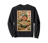 St. Patricks Leprechaun Eating Bowl Of Marshmallow Cereal Sweatshirt