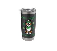 St Patricks One Lucky Aussie Dad Australian Shepherd Dog Stainless Steel Insulated Tumbler