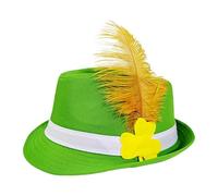 St Patricks Shamrock Hat - Green Top Costume, Holiday Party Accessory, Irish Festival Hat, Festive Cosplay Wear | Women Men Stage Photo Booth School Play Travel Party Celebration Fun