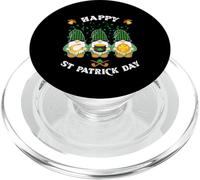 St Patrick's Three Gnomes Holding a pot of coins & horseshoe PopSockets PopGrip for MagSafe
