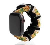 St. Pat's Day Beer Mug Scrunchies Watch Band Compatible with IWacth Series Replacement Strap 42mm/44mm