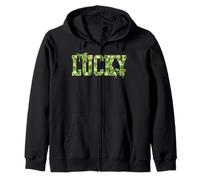 St Pattys Day Lucky Shamrock St Patrick's Day Men Women Zip Hoodie