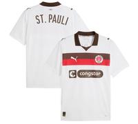 St. Pauli Puma Football Away Shirt Jersey Men's 2025-26 White