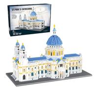 St. Paul's Cathedral Building Block Kit, 7053 PCS Mini Cathedral Building Model Kits, Micro World Famous Architecture Model Toys, Gift for Adults and Kids