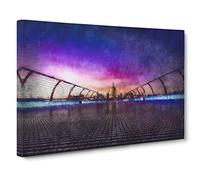 St. Pauls Cathedral in London Canvas Print | Gallery Wrapped 30mm Frame Wall Art | 30x20 inches | Ready to Hang | Modern Cityscape Picture | Living Room Bedroom Lounge Office