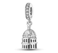 St Paul's Cathedral London Charm 925 Sterling Silver Compatible with Pandora Charms,and Many Other UK Charm Bracelets.