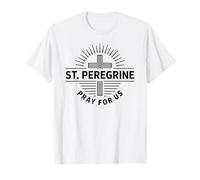 St. Peregrine Pray for Us Catholic Patron Saint Devotion T-Shirt