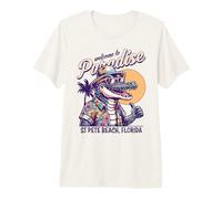St Pete Beach Florida Retro Style Summer Distressed Design Premium T-Shirt