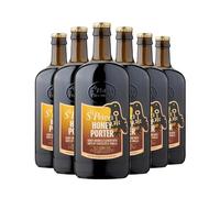 St. Peter’s Brewery Honey Porter 4.5% ABV | Traditional English Ale | Rich Honey, Chocolate & Vanilla Notes | Premium Craft Beer | 6 x 500ml Bottle | Brewed in Suffolk, England