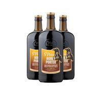 St. Peter’s Brewery Honey Porter 4.5% ABV | Traditional English Ale | Rich Honey, Chocolate & Vanilla Notes | Premium Craft Beer | 3 X 500ml Bottle | Brewed in Suffolk, England