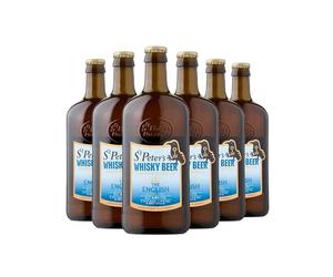 St. Peter’s Brewery Whisky Beer | 4.8% ABV | 6 x 500ml Bottles | Golden Beer with Peaty Whisky Flavours