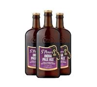 St. Peter’s India Pale Ale 3 x 500ml | 5.5% ABV English IPA | Floral Citrus & Toffee Notes | Dark Golden Craft Beer | Suffolk Brewery