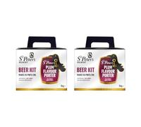 St Peter’s Plum Porter Beer Kit 2 x 3kg | 5% ABV | Makes 35 Pints | Dark Fruity English Porter | Home Brew Kit