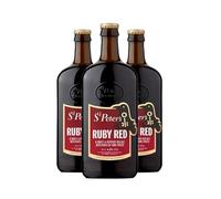 St. Peter’s Ruby Red Ale 3 x 500ml | 4.3% ABV English Red Ale | Malty & Smooth | Toffee & Caramel Notes | Suffolk Craft Beer | Iconic Oval Bottle