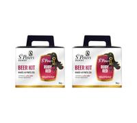 St Peter’s Ruby Red Beer Kit 2 x 3kg | 4.3% ABV | Makes 40 Pints | Rye Crystal Malt | English Ale Home Brew Kit