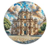 St. Peter's Basilica 1000 Pieces Jigsaws Stress Reliever Difficult Challenge for Adults Kids Unique Challenge Game Magical Round Puzzles Family Game Gifts And Gifts 1000pcs (67.5x67.5cm)