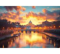 St. Peter'S Basilica Diamond Art Kits Adults,5D Diamond Painting Kits for Adults,Full Drill Gem Art Kits DIY Cross Stitch Arts Crafts Scenery Pictures Embroidery Beginners Crafts Decoration 60x80cm