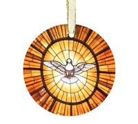St. Peter's Basilica Dove Window Glass Ornament Beautiful Catholic Suncatcher for Kitchen Windows Décor for Home & Sunlit Spaces Unique Catholic Gift