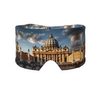 St Peter's Basilica Unisex Side Sleeping Headband, Sleeping Eye Mask and Ear Muffs, (26.8 * 4.3 inches), Indoor and Outdoor Travel Yoga Adjustable Comfort Eye and Ear Muffs,
