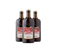 St Peter's Christmas Ale | 3 x 500ml | 7% ABV | Festive Spiced Beer | Rich Fruity Full Bodied Winter Ale | Suffolk Brewery Seasonal Beer