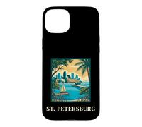 St Petersburg Florida Coastal Skyline Sunset Graphic Case for iPhone 15 Plus