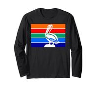 St. Petersburg Florida Pride Flag Pelican Design Long Sleeve T-Shirt