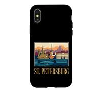 St Petersburg Russia Cathedral Skyline River Art Case for iPhone X/XS