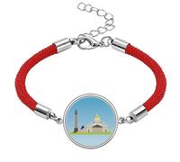 St. Petersburg Russia National Symbol Lucky Red String Bracelet Rope Bracelet Handmade