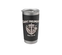 St. Philomena Medal Religious Charm for Devographic Stainless Steel Insulated Tumbler
