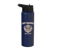 St. Philomena Medal Religious Charm for Devographic Stainless Steel Insulated Water Bottle