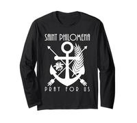 St Philomena Symbols Catholic Girls Saints Youth Long Sleeve T-Shirt