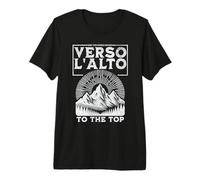 St Pier Giorgio Frassati Verso L'alto Mountains Climber Premium T-Shirt