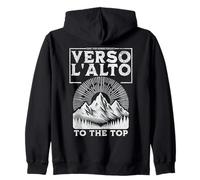 St Pier Giorgio Frassati Verso L'alto Mountains Climber Zip Hoodie