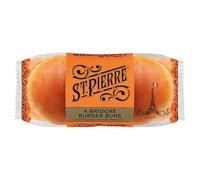 St Pierre 4 Pre-Sliced Brioche Burger Buns | Case of 9