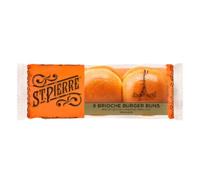 ST. Pierre 6 Pre-Sliced Brioche Burger Buns x Case of 7