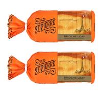 St Pierre Pre Sliced Broche Loaf 2 x 500g Bread Soft Sweet Buterry Bread with Welari Thank You Card | (2pack) (1000g)