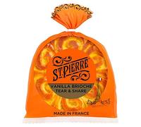 St Pierre Vanilla Brioche Tear & Share 500g Each | Great for sharing with family and friends | Suitable for vegetarians (6 Pack)